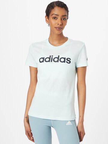 ADIDAS SPORTSWEAR Performance shirt 'Essentials Logo' in Green: front