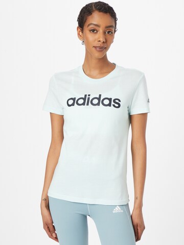 Tricou funcțional 'Essentials Logo' de la ADIDAS SPORTSWEAR pe verde: față