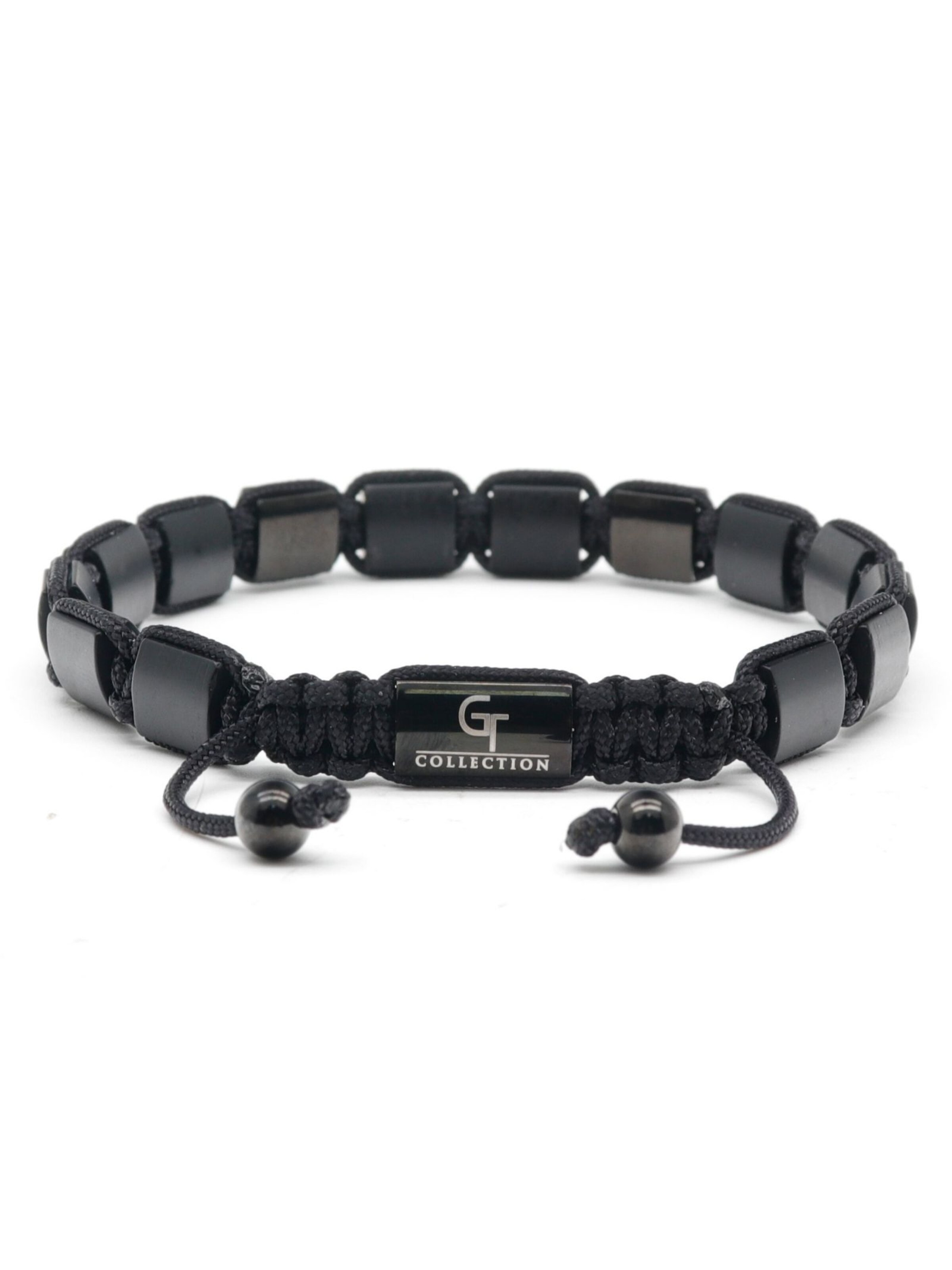 GT Collection Bracelet 'Flat-Bead' in Black