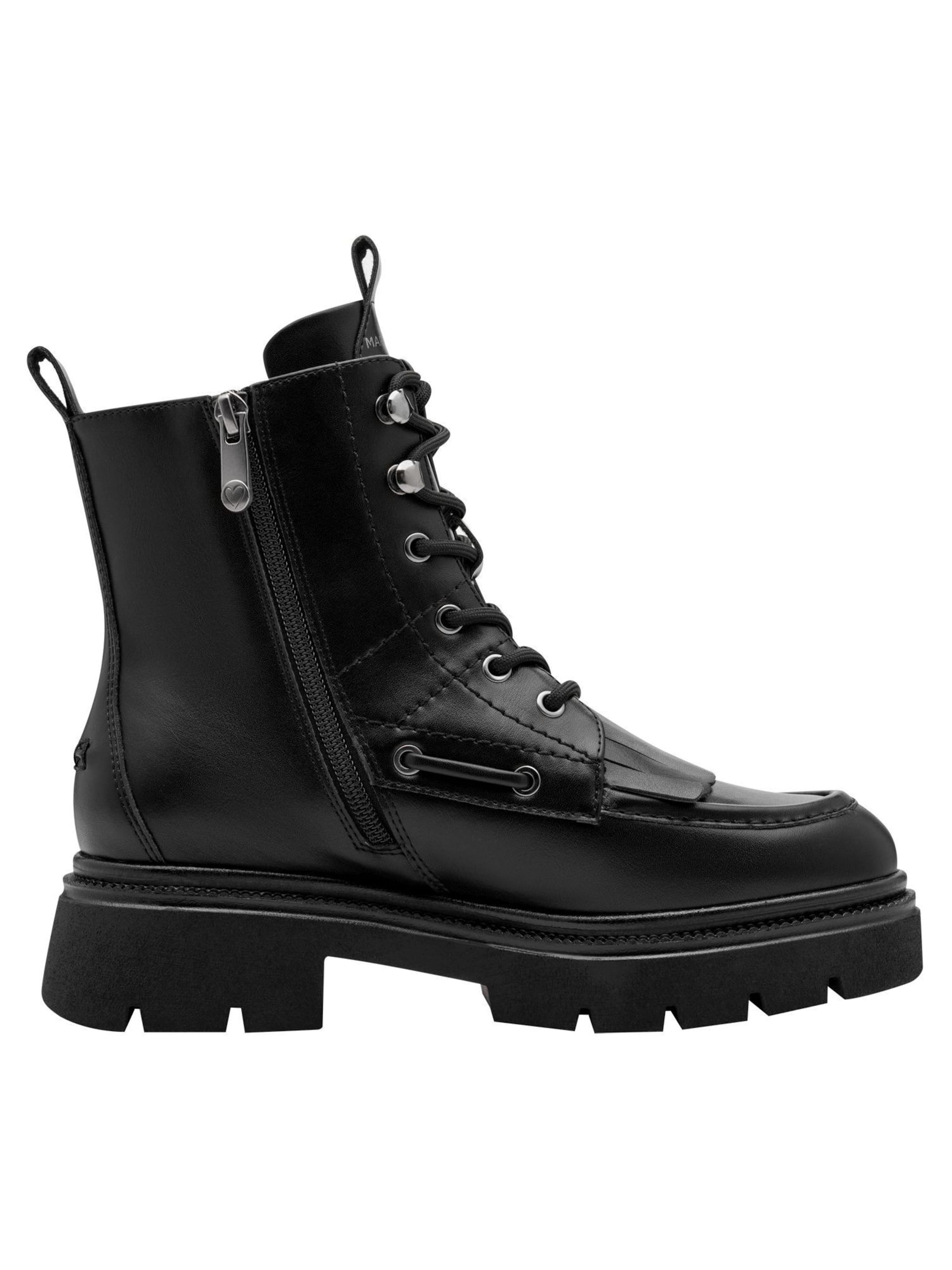 MARCO TOZZI Lace-Up Ankle Boots in Black