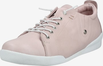 Scarpa stringata sportiva di ANDREA CONTI in rosa: frontale