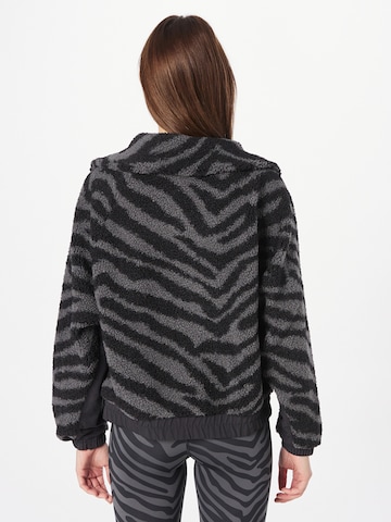 ADIDAS SPORTSWEARTehnička flis jakna 'Hyperglam Fleece Zebra' - siva boja