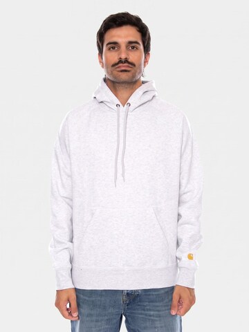 Carhartt WIP Sweatshirt 'HOODED CHASE SWEAT ASH HEATHER / GOLD'‌‌‌‌ in Grau