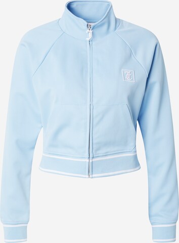 Jachetă de trening de la Juicy Couture Sport pe albastru: față