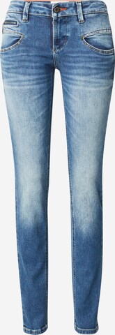 FREEMAN T. PORTER Slimfit Jeans 'Alexa' in Blauw: voorkant