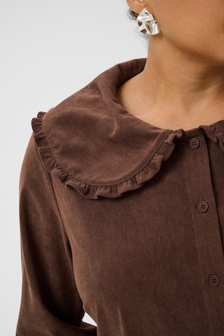 Chemisier 'Freja' KAFFE CURVE en marron