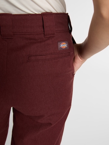 Wide leg Pantaloni con piega frontale di DICKIES in marrone