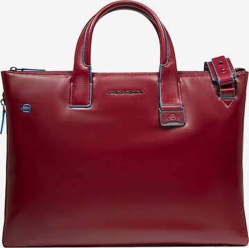 Sac d’ordinateur portable Piquadro en rouge : devant