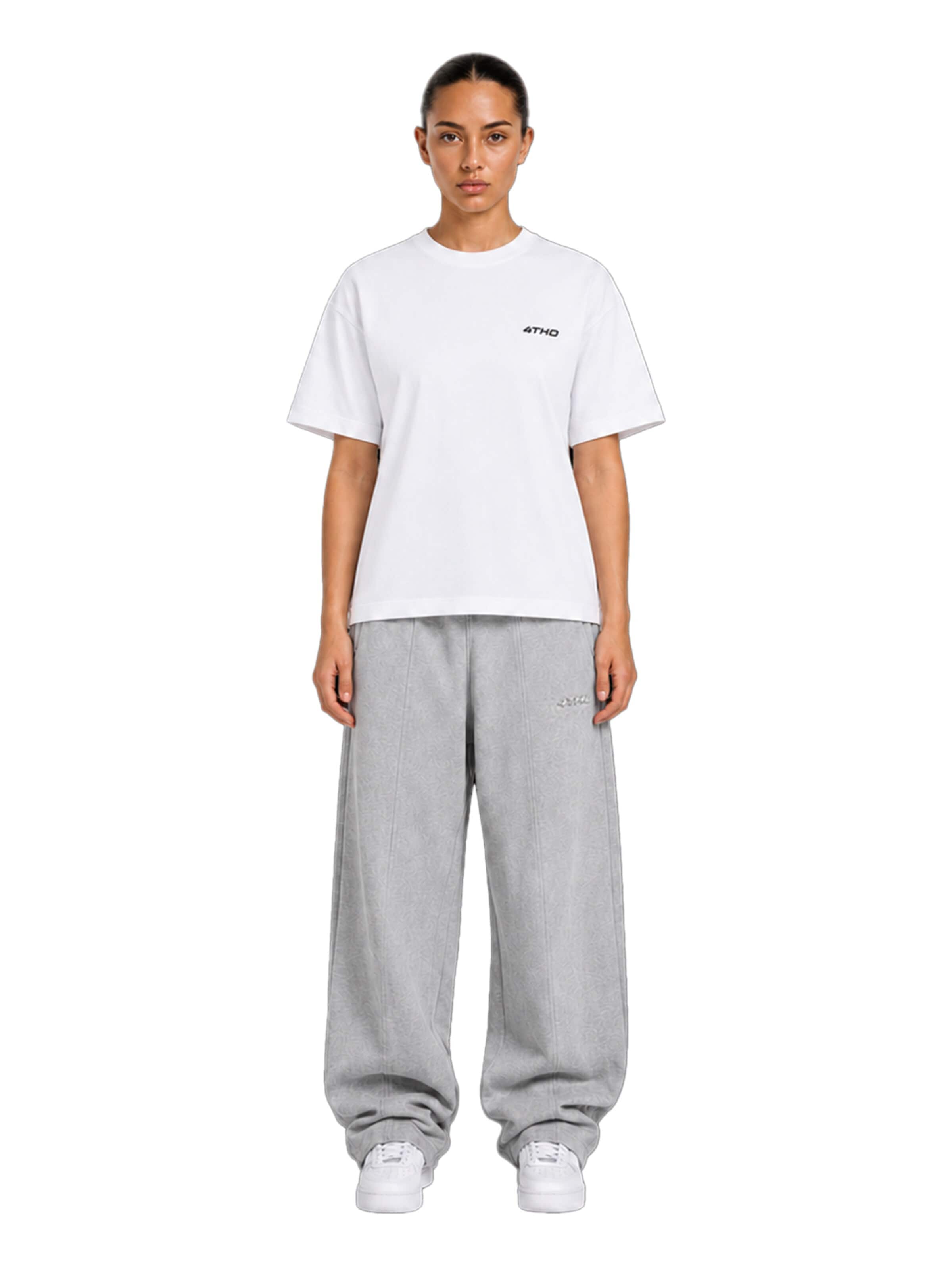 4thD Shirt 'Slim Fit Tee - White' in White