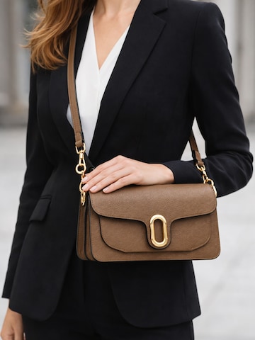 S&T Design Handbag in Beige: front