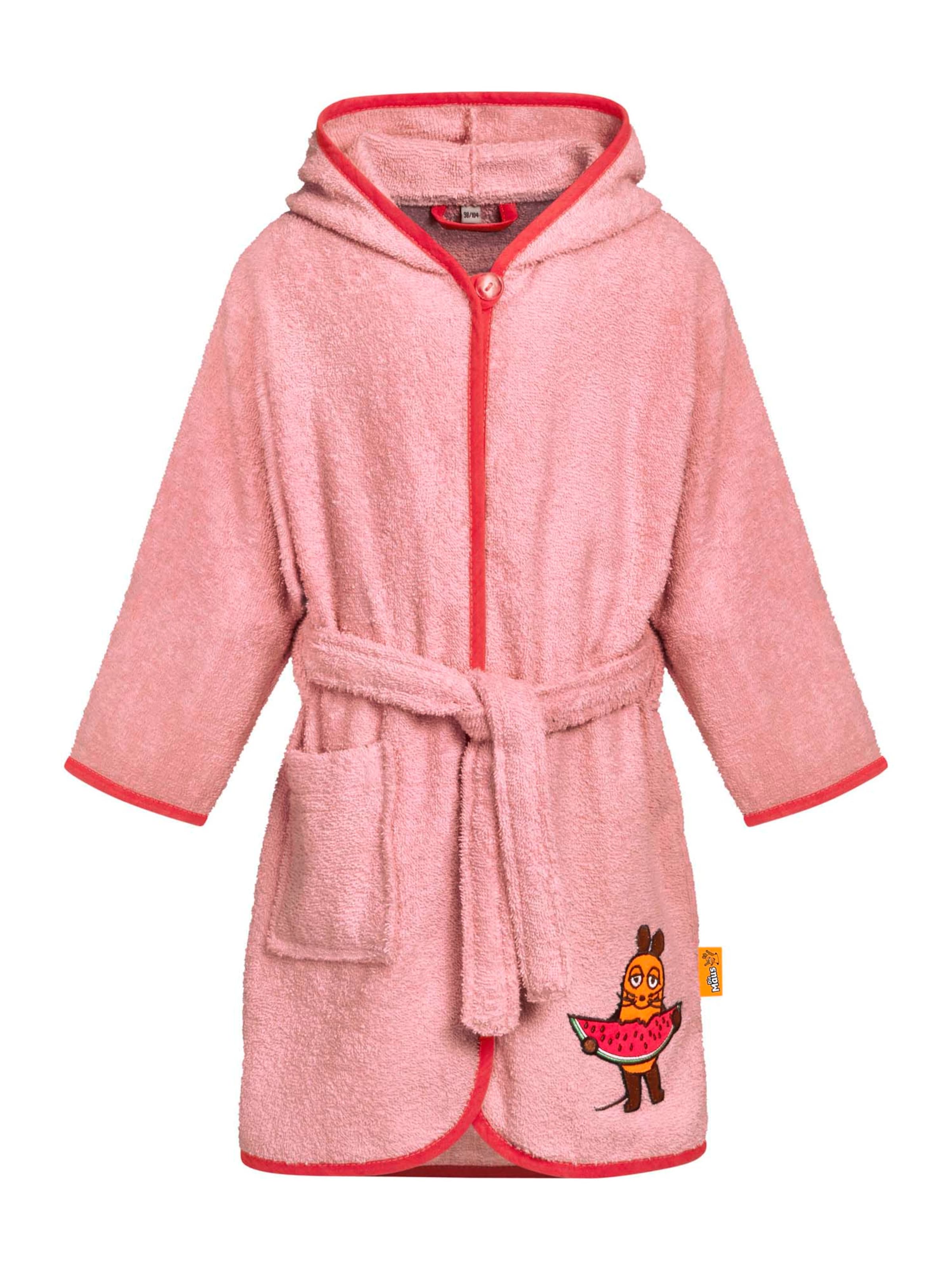 PLAYSHOES - Albornoz 'DIE MAUS MELONE' en rosa: frente