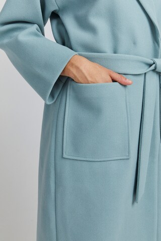 ICHI Between-Seasons Coat 'JANNET' in Blue