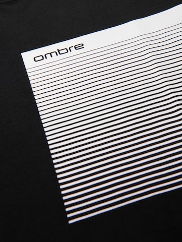 melns Ombre T-Krekls