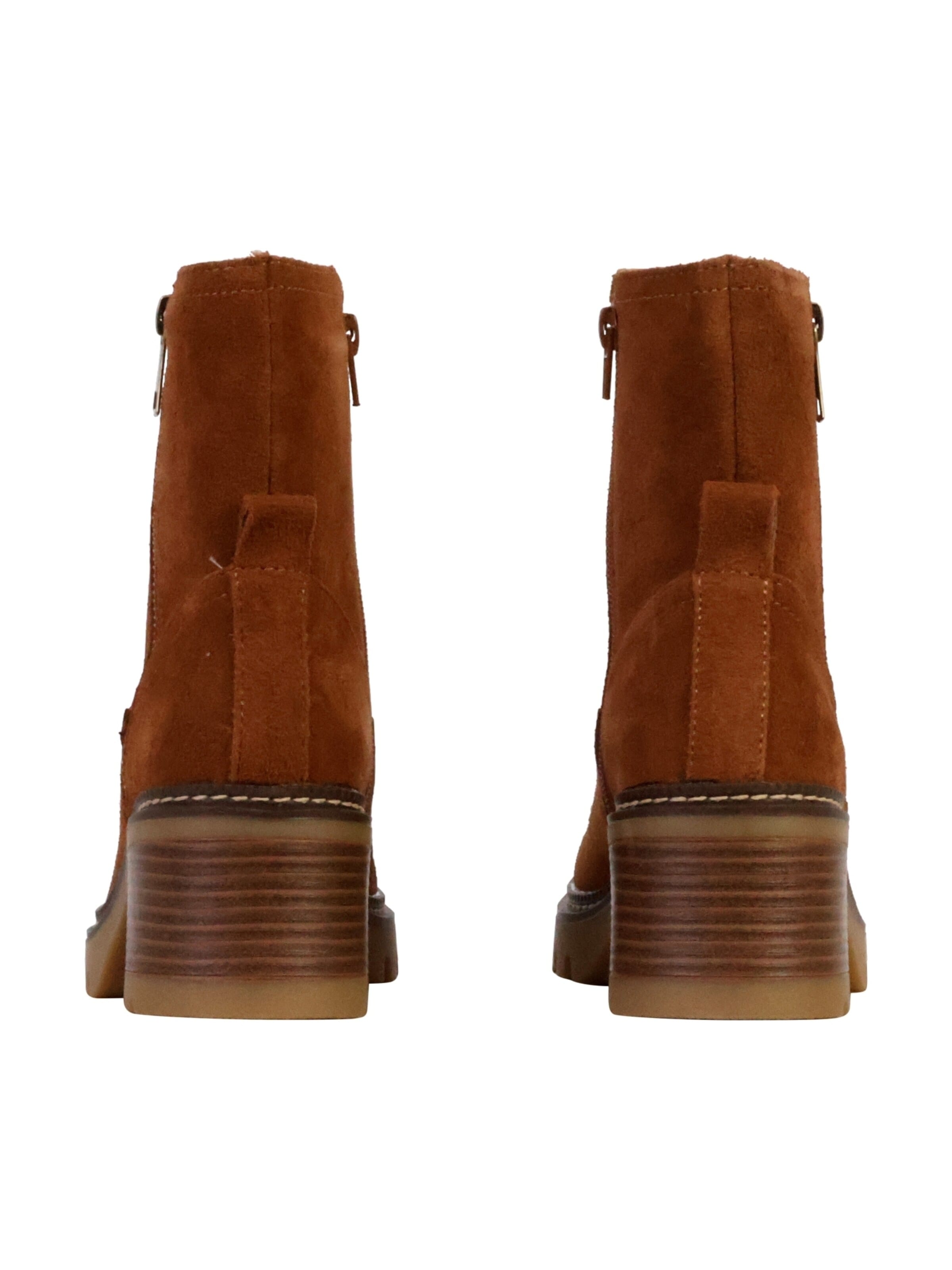 Bottines 'Alénoa-Lederstiefeletten' The Divine Factory en gris