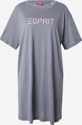 ESPRIT Noční košilka 'Amelia' – šedá: přední strana