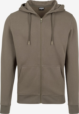 Urban Classics Sweat jacket in Green: front