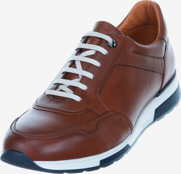 VANLIER Athletic Lace-Up Shoes ' Positano ' in Brown: front