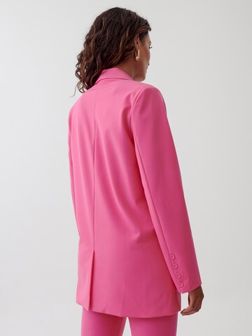 Tussah Blazer 'VIVI' i rosa: bakside