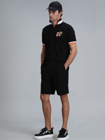 Coupe slim Pantalon chino Lufian en noir