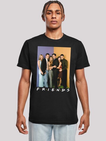 F4NT4STIC Shirt 'Friends Group Photo' in Zwart: voorkant