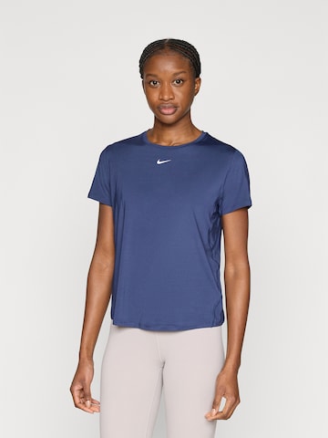 T-shirt fonctionnel 'ONE CLASSIC' NIKE en bleu : devant