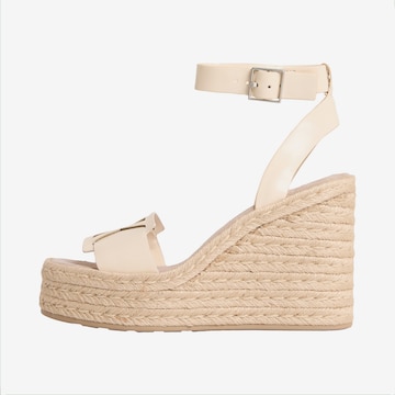 Sandales 'Elisabeth' Calvin Klein en beige : devant