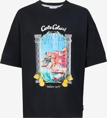 Carlo Colucci T-Shirt 'Casa Carlo' in Schwarz: Vorderseite