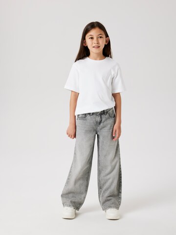 NAME IT Wide Leg Farkut 'NKFRose' värissä harmaa: etupuoli