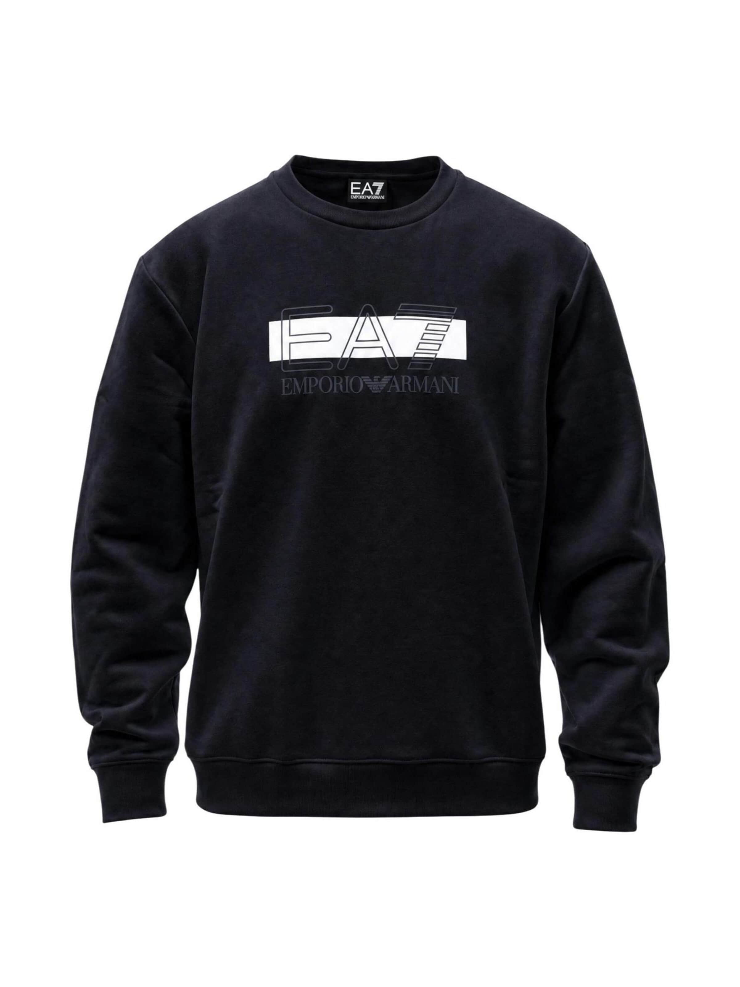 Felpa '7M002425 AF10377' di EA7 Emporio Armani in nero: frontale