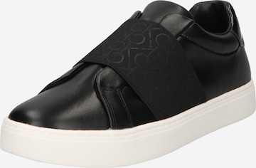 Calvin Klein Спортни обувки Slip On в черно: отпред
