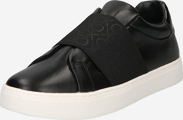 Slip on Calvin Klein en noir : devant