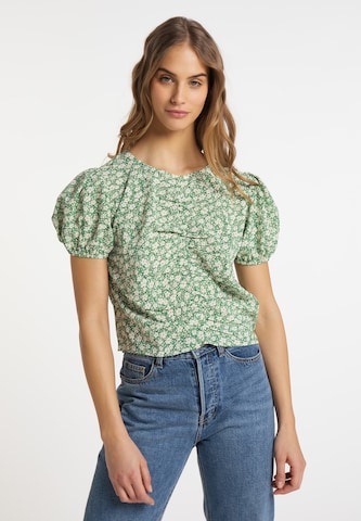 MYMO Blouse in Groen: voorkant