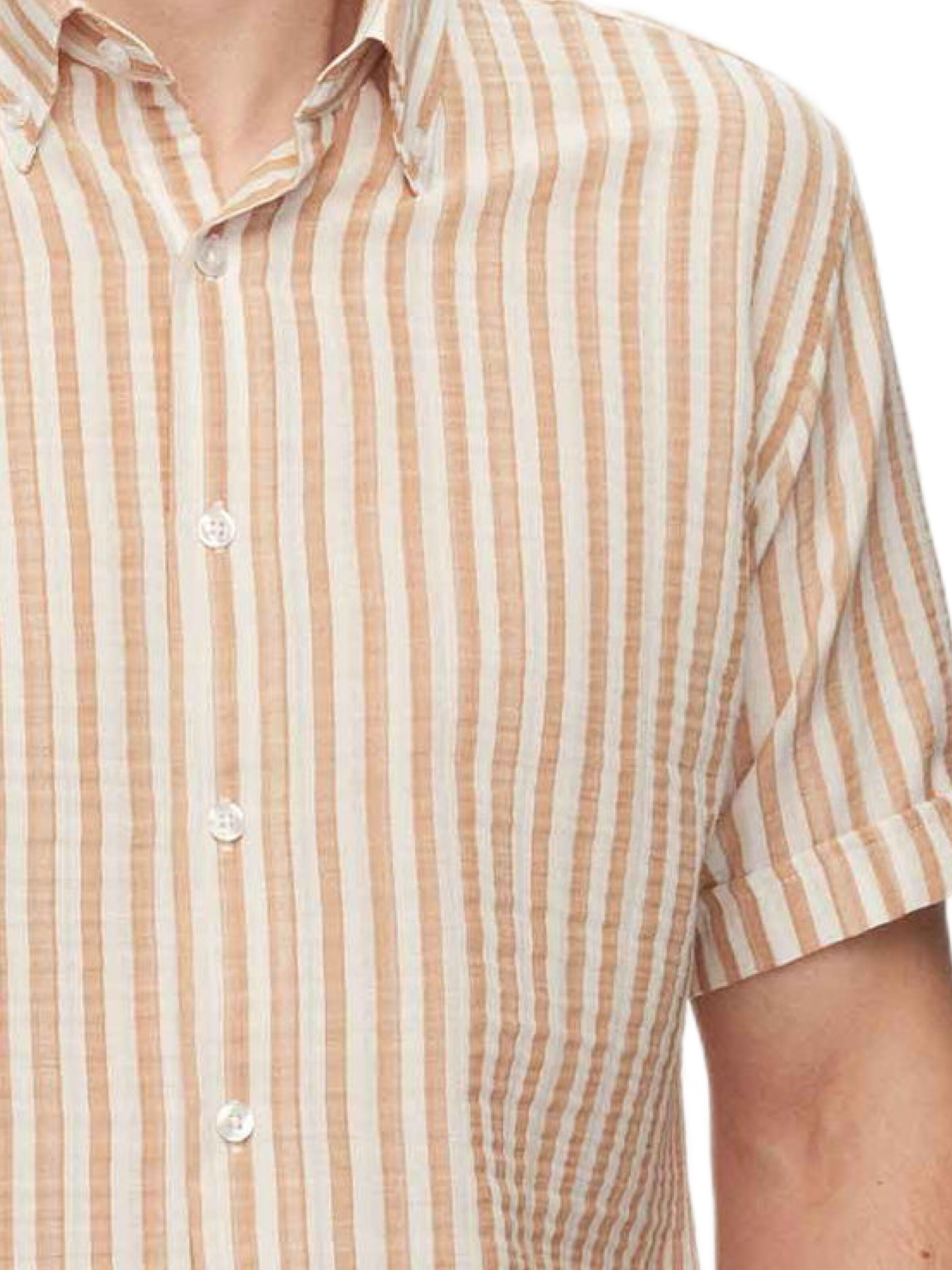 D’S Damat Regular fit Overhemd in Beige