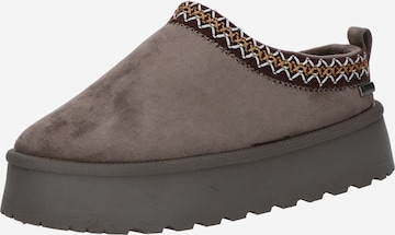 TOM TAILOR - Zapatillas de casa en marrón: frente