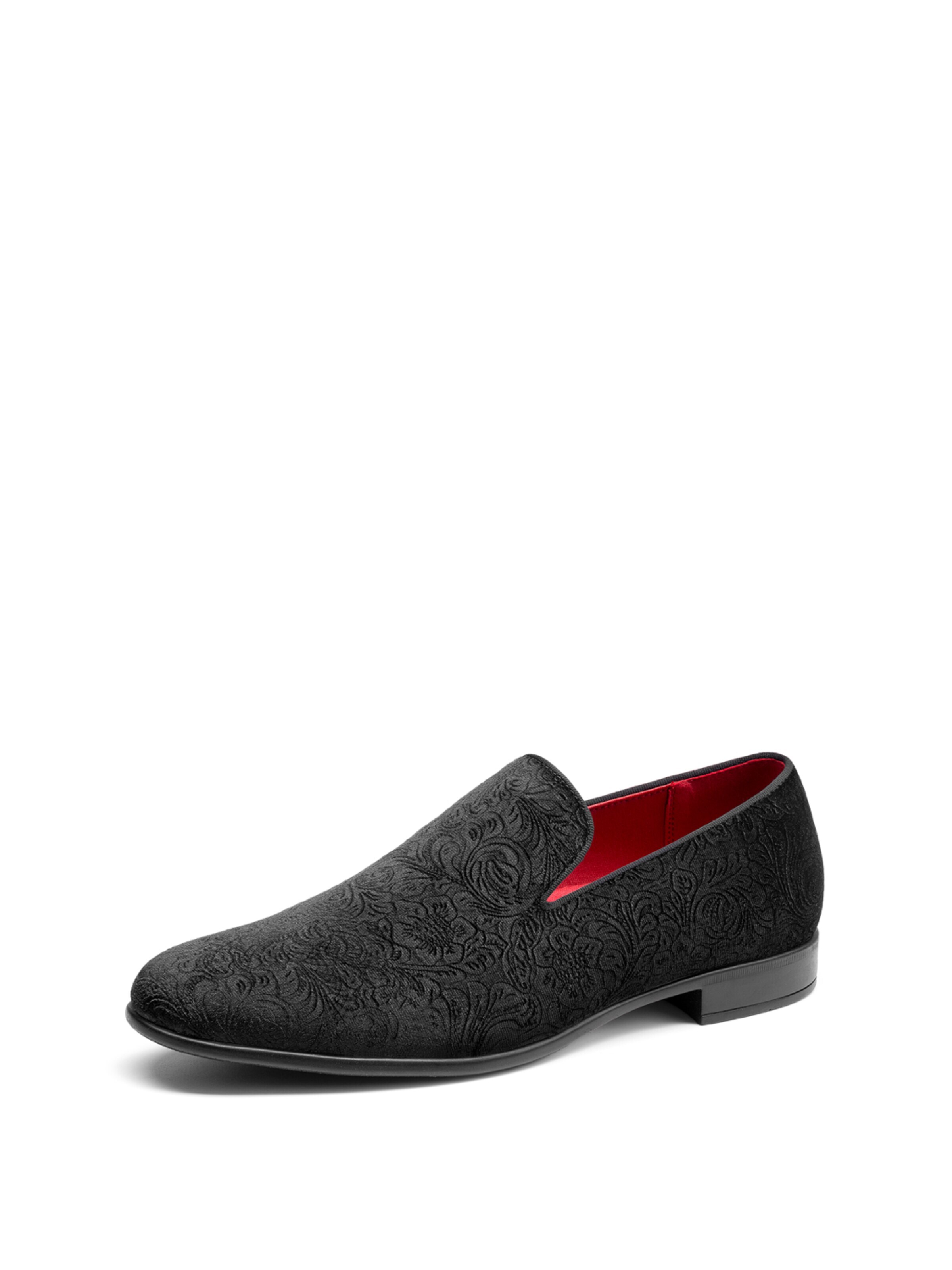 Slipper di Bruno Marc in nero: frontale