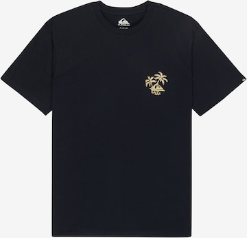 juoda QUIKSILVER Sportiniai marškinėliai 'Evo Learning From Nature': priekis