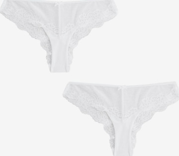 Slip Next en blanc : devant