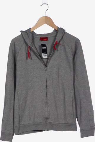 HUGO Sweatshirt & Zip-Up Hoodie in L in Grey: front
