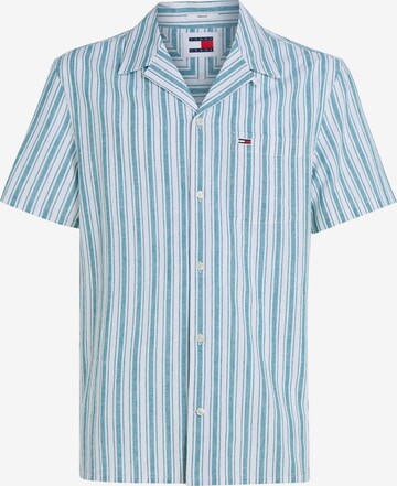 Tommy Jeans Plus Regular fit Business Shirt in Blue: front