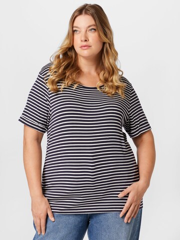 ONLY Carmakoma Shirt 'Nanna' in Blue: front