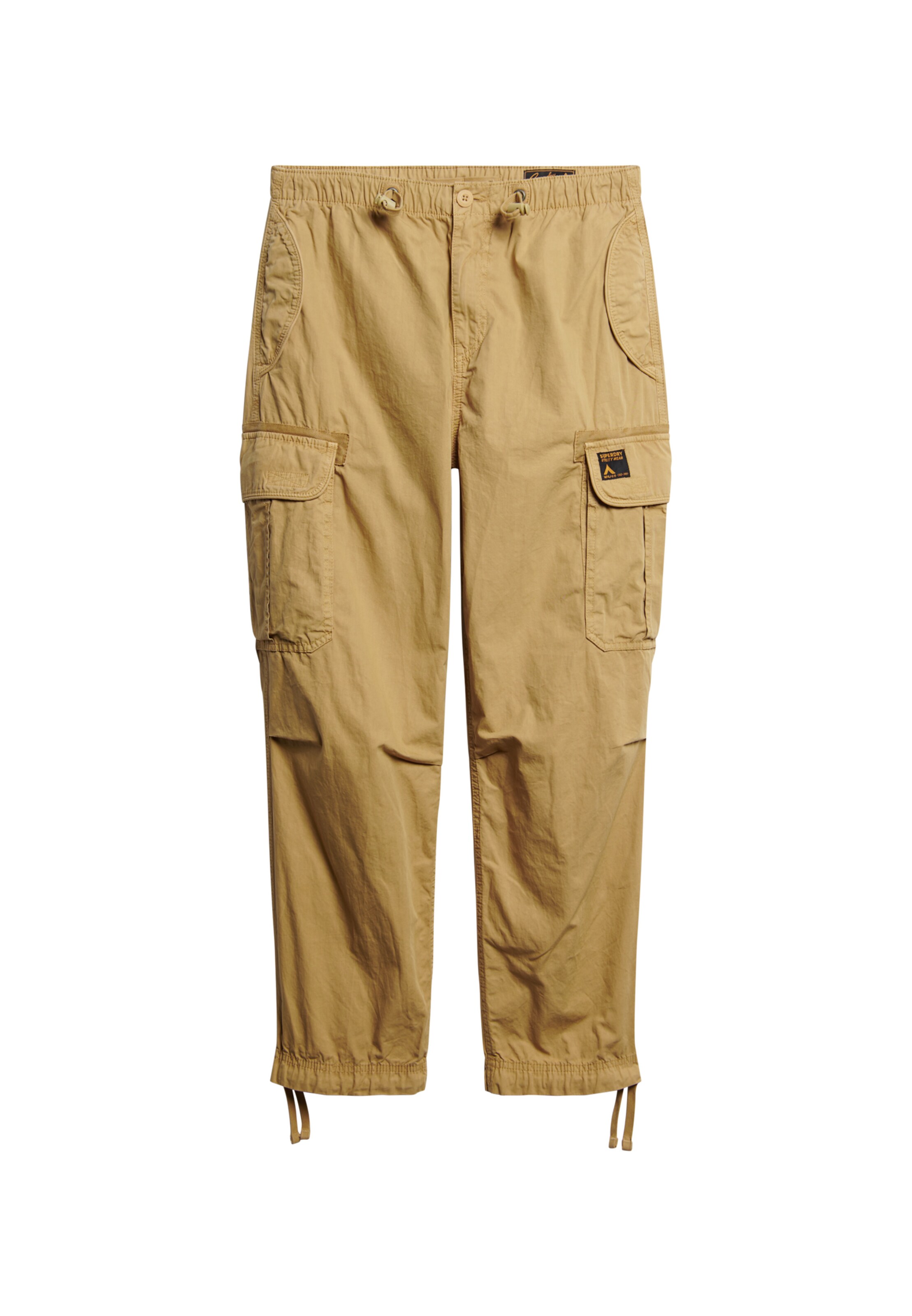 Superdry Loosefit Cargobroek in Beige: voorkant