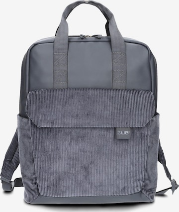 ZWEI Backpack 'LOU LUR160' in Blue: front
