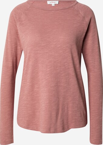 s.Oliver T-shirt i rosa: framsida