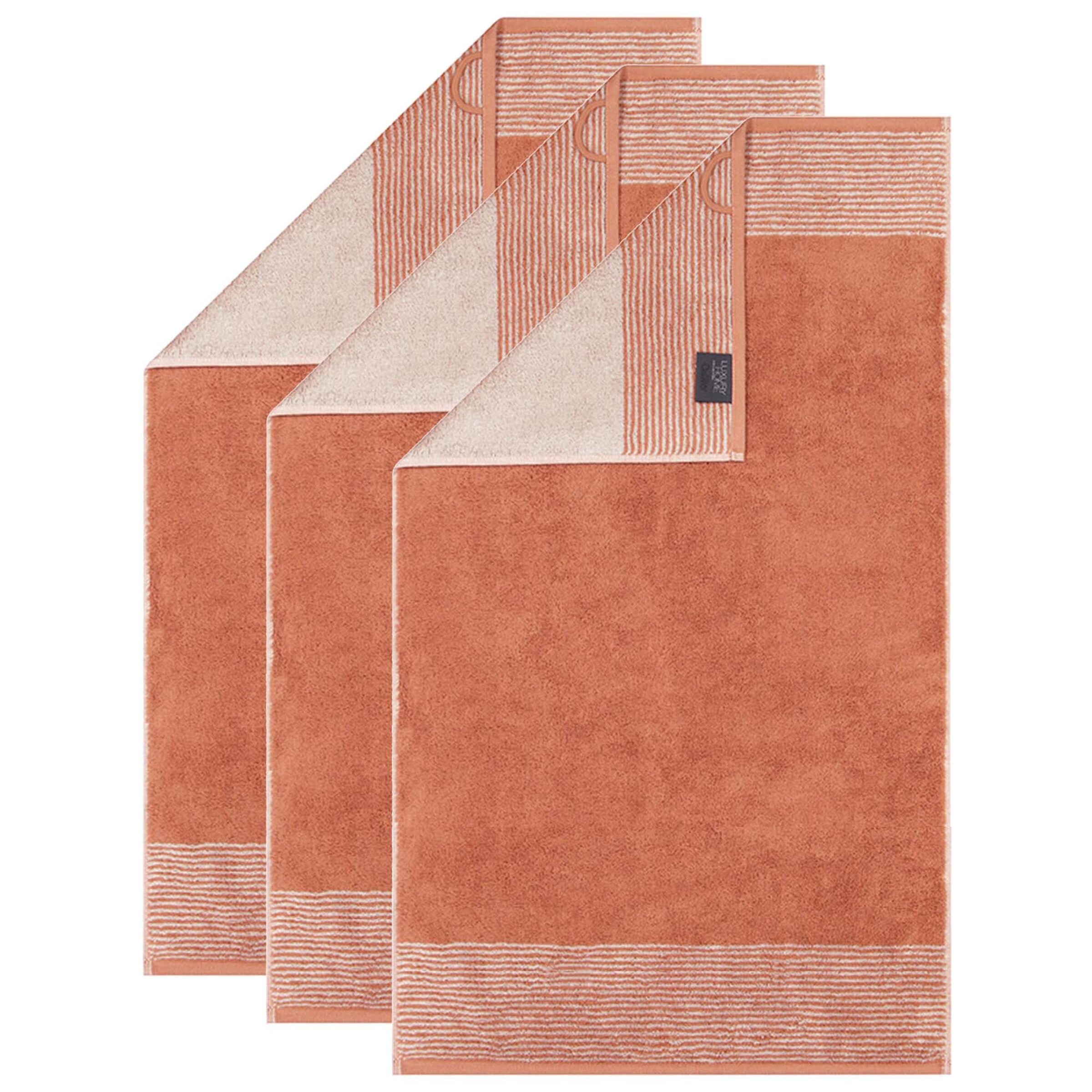 Cawö Handtuch in Orange: Vorderseite