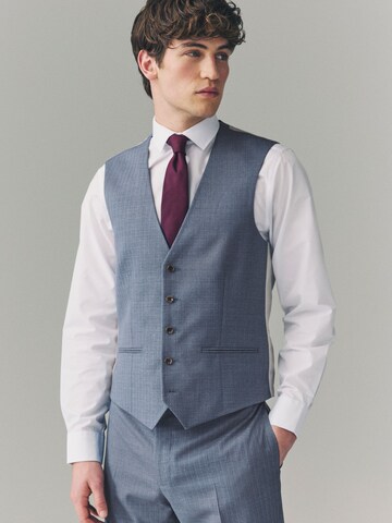 Next Suit vest in Blue: front