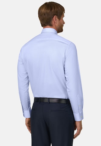 Chemise Boggi Milano en bleu : derrière
