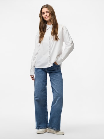PIECES Blouse 'PCMINE' in Wit