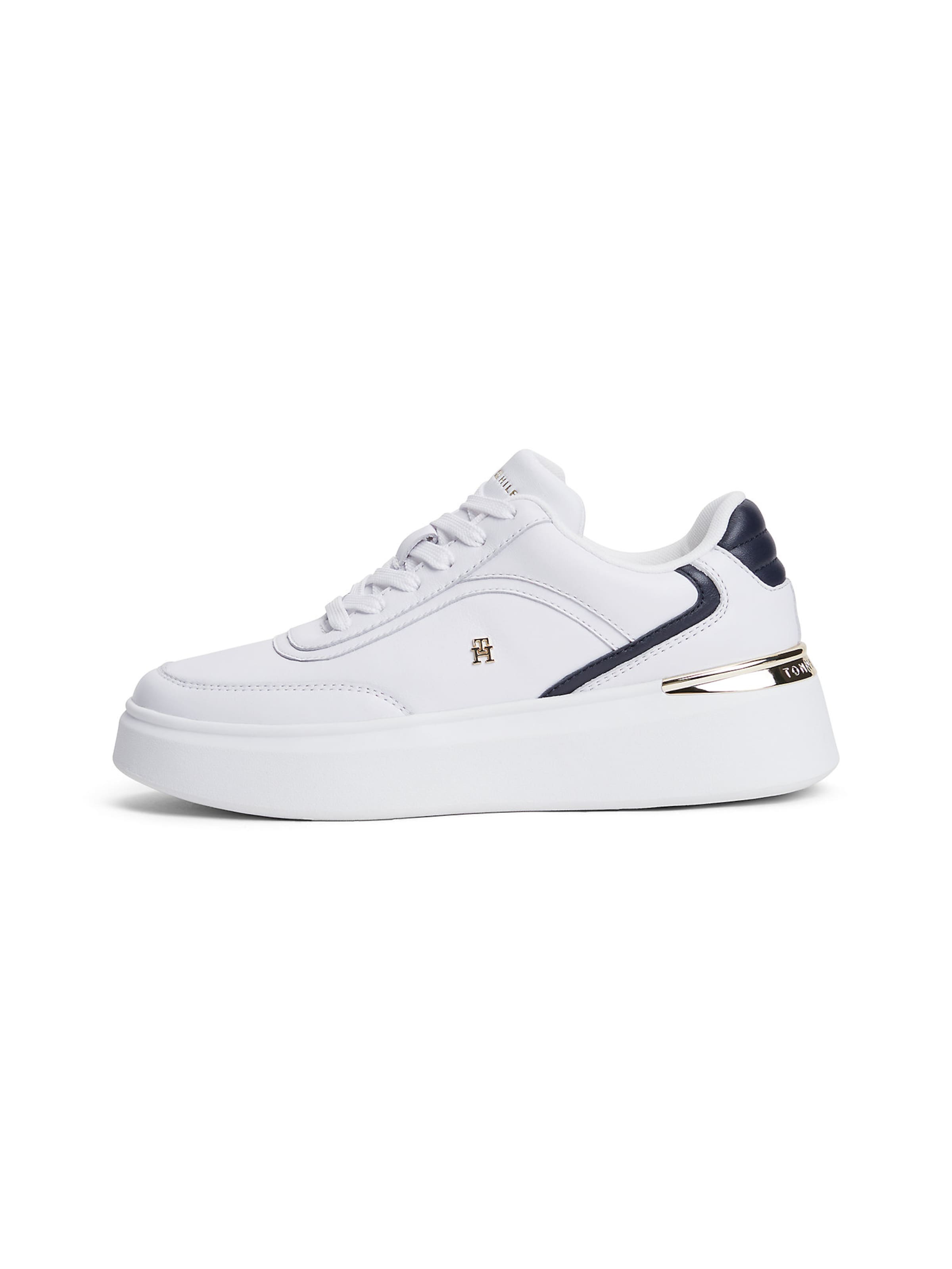 TOMMY HILFIGER Låg sneaker i vit: framsida