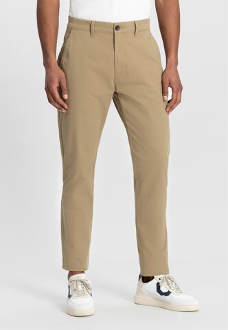 Regular Pantalon chino 'The Charlie' Dstrezzed en marron : devant