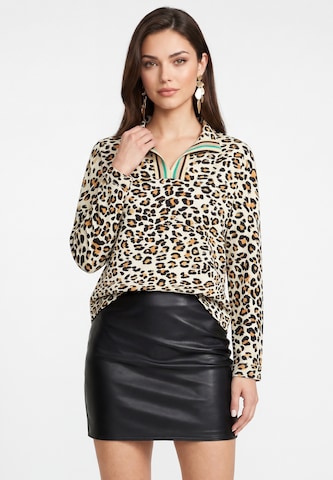 faina - Sweatshirt em laranja: frente
